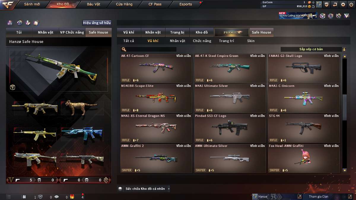 shop acc cf uy tin gia re